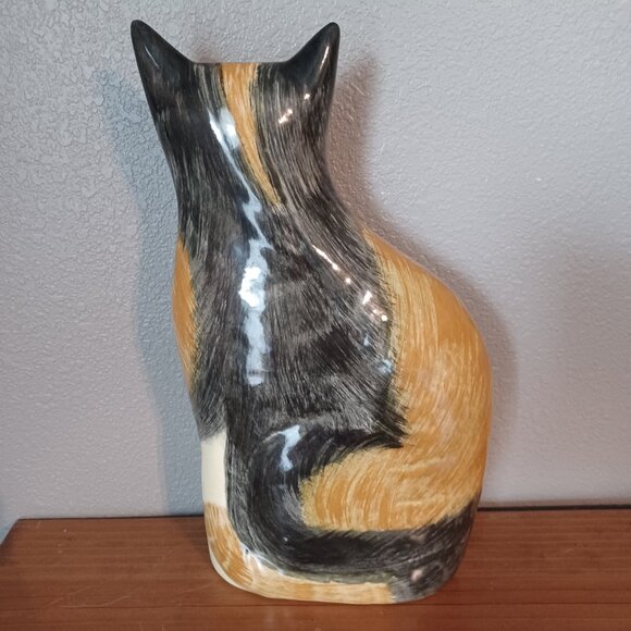 Vintage N.S. Gustin Ceramic Cat Figurine Statue - Picture 3 of 7